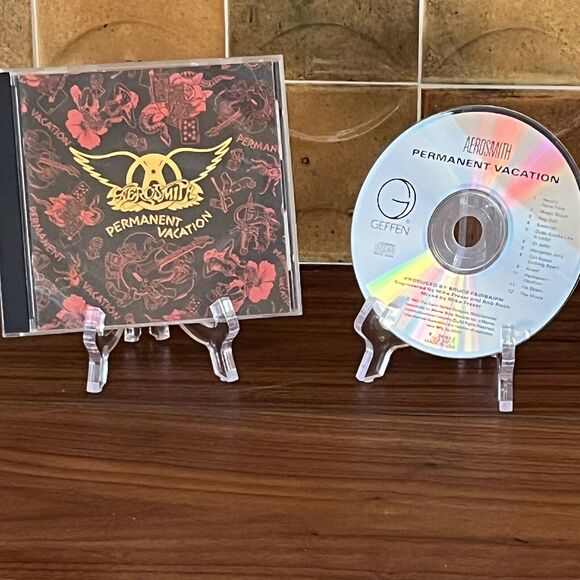 Aerosmith Permanent Vacation CD 1987 Geffen Records - Picture 2 of 8